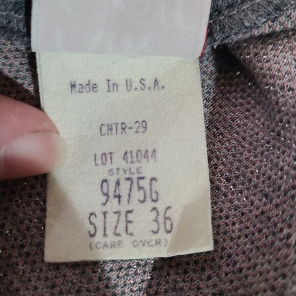 Vintage Lady Graff Open Front Plaid Sweater - Picture 5 of 6